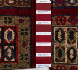 vintage afghan wool rug