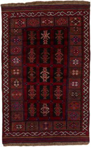 vintage afghan wool rug