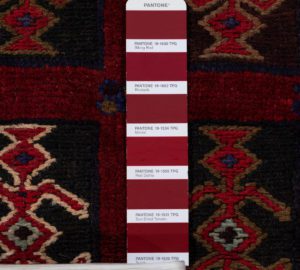 vintage afghan wool rug