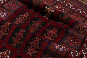 vintage afghan wool rug