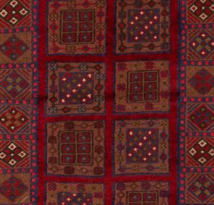 vintage afghan wool rug