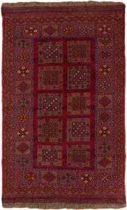 vintage afghan wool rug
