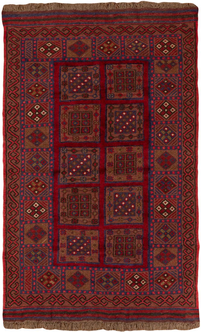 vintage afghan wool rug