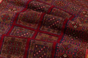 vintage afghan wool rug