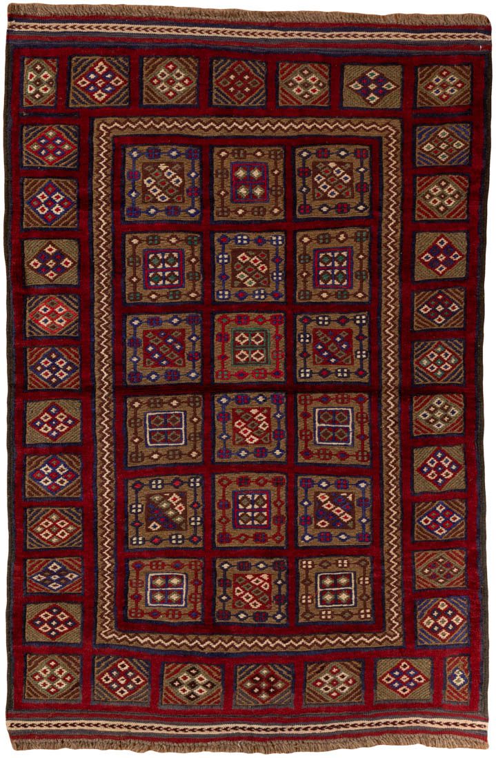 vintage afghan wool rug