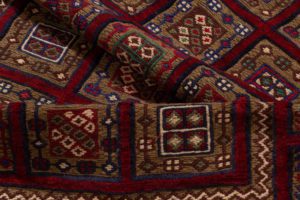 vintage afghan wool rug
