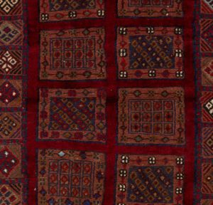vintage afghan wool rug