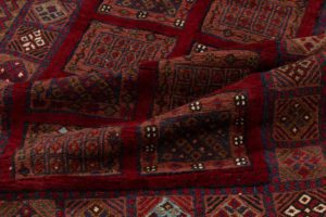 vintage afghan wool rug
