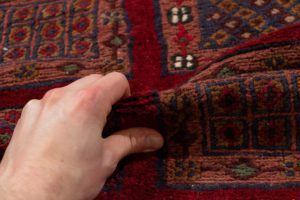 vintage afghan wool rug