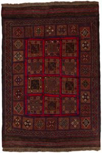 vintage afghan wool rug