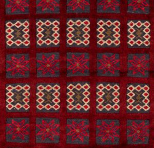 vintage afghan wool rug