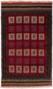 vintage afghan wool rug