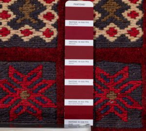 vintage afghan wool rug