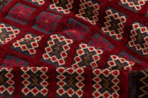 vintage afghan wool rug