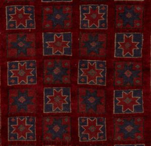 vintage afghan wool rug