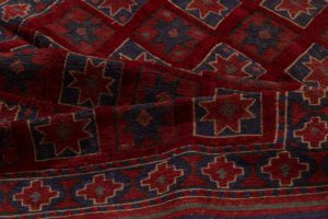 vintage afghan wool rug
