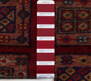 vintage afghan wool rug
