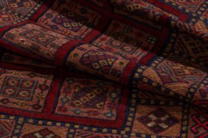 vintage afghan wool rug