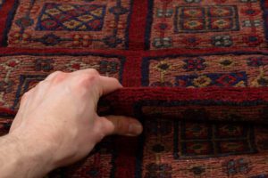 vintage afghan wool rug