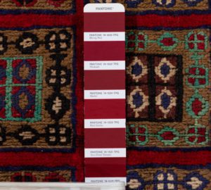 vintage afghan wool rug