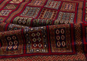 vintage afghan wool rug