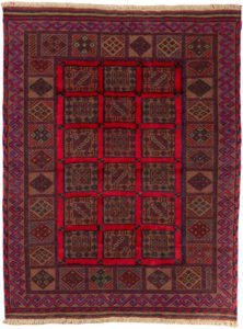 vintage afghan wool rug
