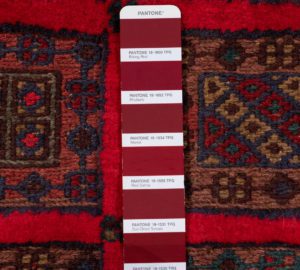 vintage afghan wool rug