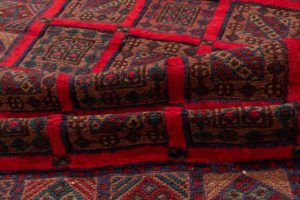vintage afghan wool rug