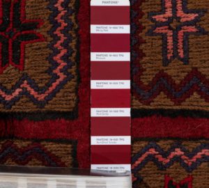 vintage afghan wool rug