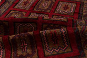 vintage afghan wool rug