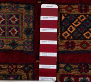 vintage afghan wool rug