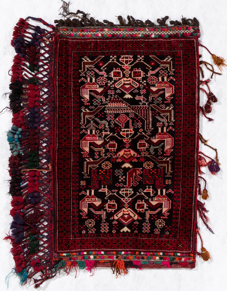 afghan baluch vintage rug