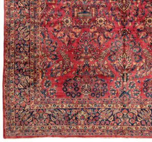 antique persian sarouk wool rug