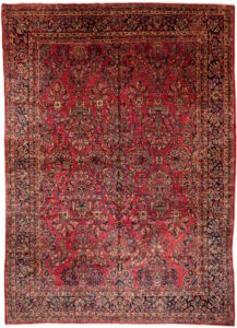 antique persian sarouk wool rug