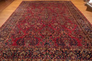antique persian sarouk wool rug