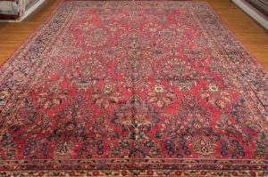antique persian sarouk wool rug