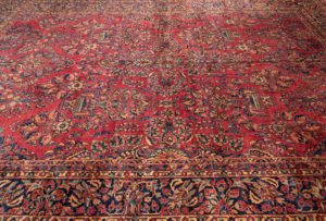 antique persian sarouk wool rug