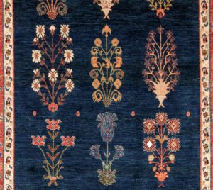 khamsehbaf mughal wool rug