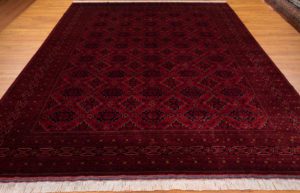 afghan worsted wool rug