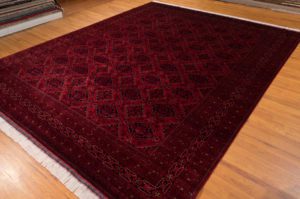 afghan worsted wool rug