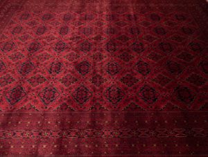 afghan worsted wool rug