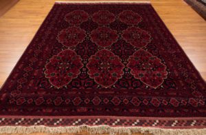 afghan worsted wool rug