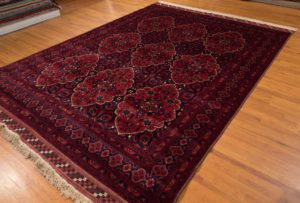 afghan worsted wool rug