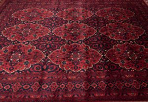 afghan worsted wool rug