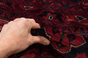 afghan worsted wool rug