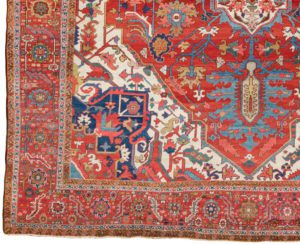 antique persian heriz rug