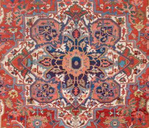 antique persian heriz rug