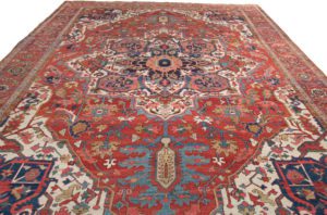 antique persian heriz rug