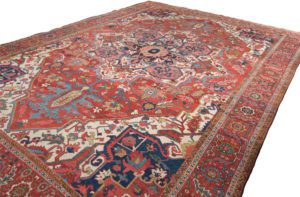 antique persian heriz rug