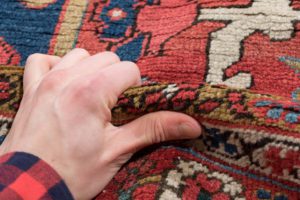 antique persian heriz rug